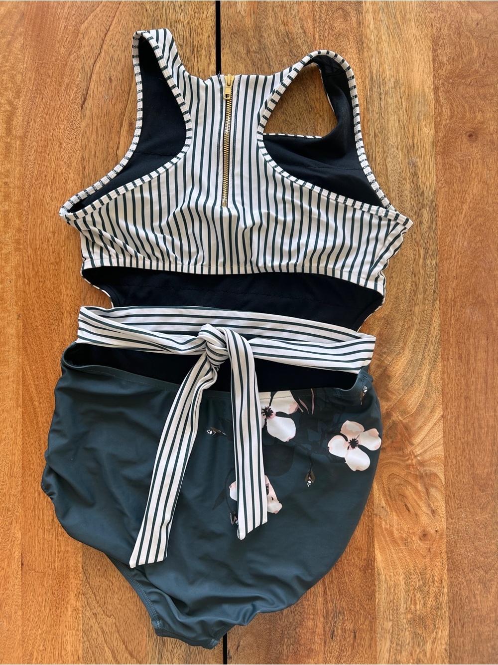 Albion one piece high neck racer back swimsuit - Picture 3 of 7